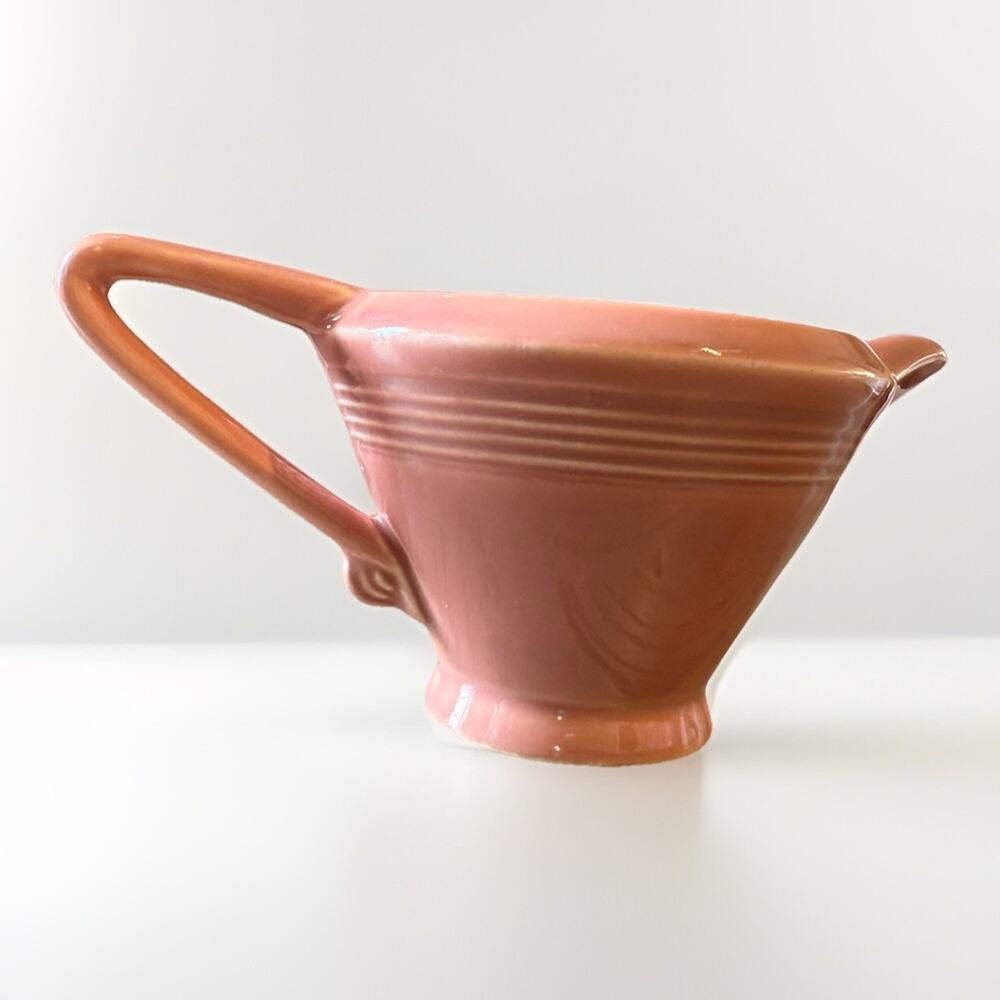 Harlequin Homer Laughlin Creamer Rose Fiesta Ware Art Deco 1940’s 4x7